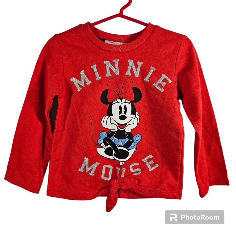 Minnie Mouse Long-sleeved Tee with Tie NWT Toddler Size 3T
